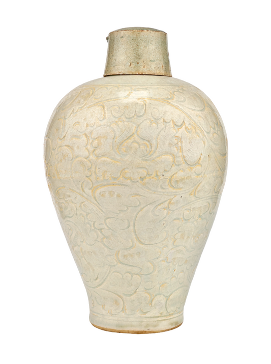 A QINGBAI CARVED MEIPING PORCELAIN, SONG DYNASTY