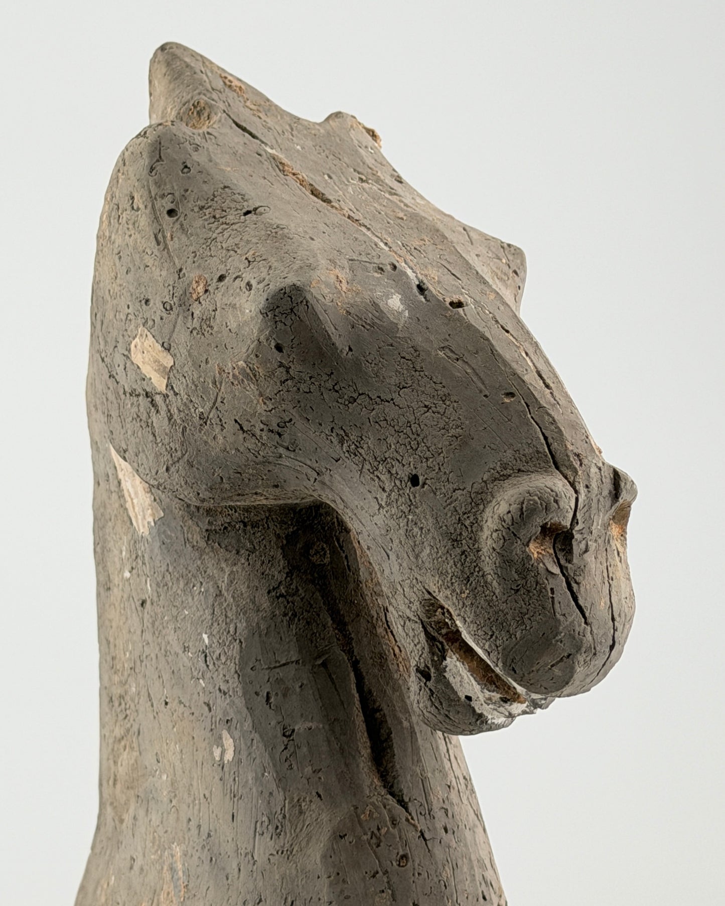 Gray Pottery Figure of a Horse, Han Dynasty