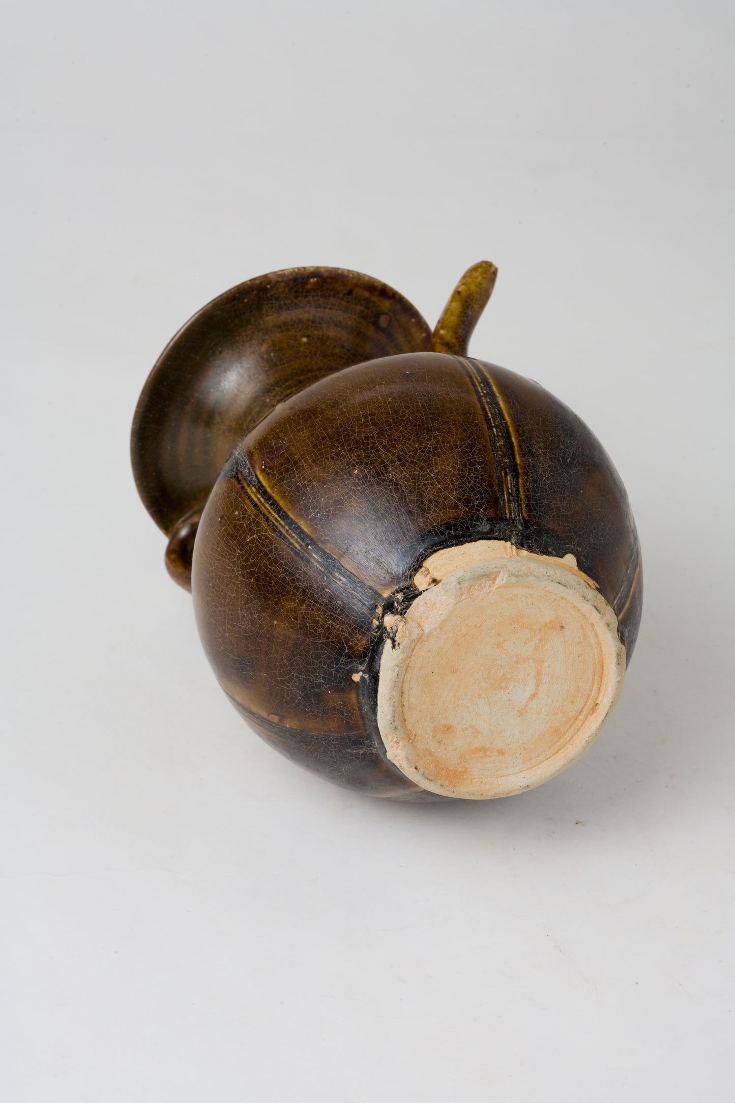 A Brown Glazed Ceramic Ewer, Five Dynasties-Song Dynasty