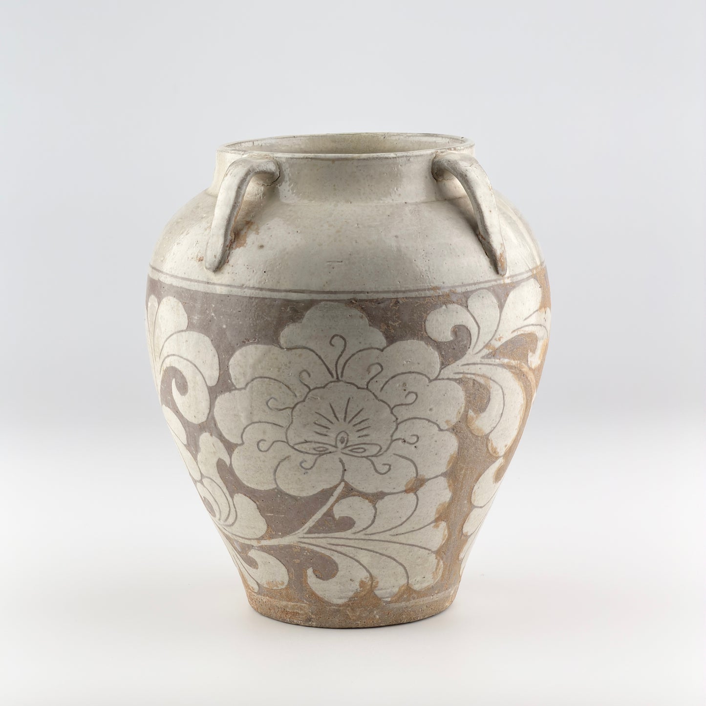 Cizhou Lotus Carved Jar, Song dynasty
