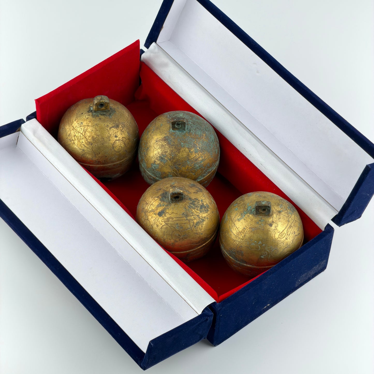 Set of Four Gilt-Bronze Bells