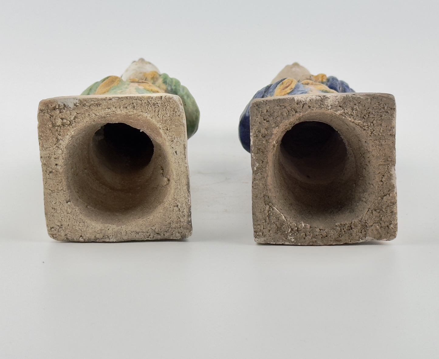 Two Glazed Court Attendants, Ming Period (1368-1644)