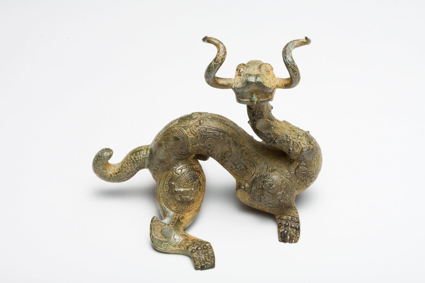 Rare Gilt-Bronze Mythical Beast