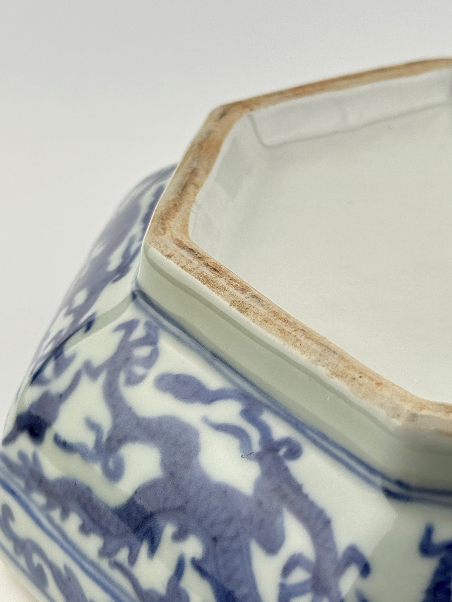 A Rare Blue And White Octagonal Box And Cover, Ming Dynasty Wanli Six-Character Mark And Period