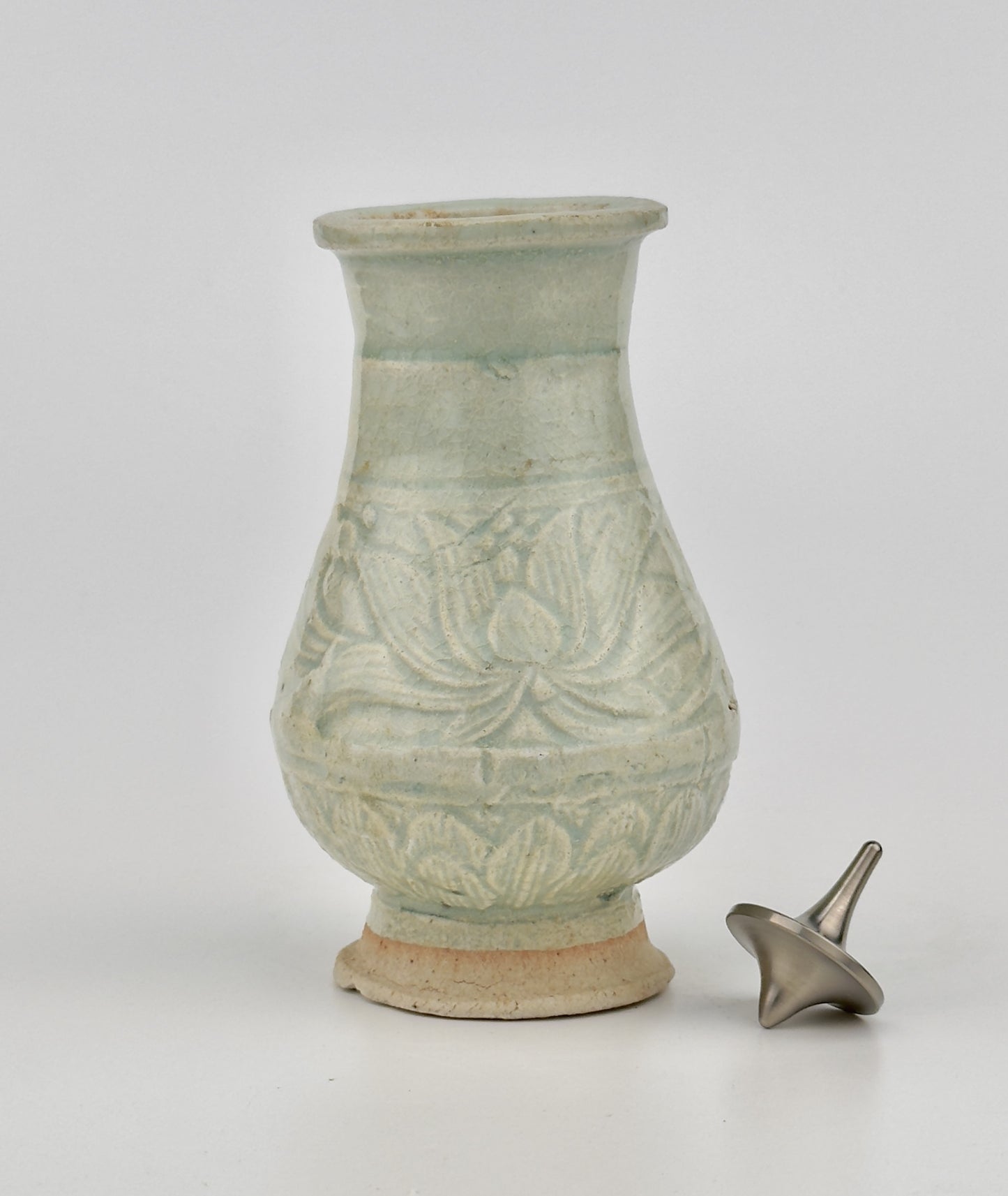 White Ware Moulded Baluster Form, Yuan Dynasty, 14th century