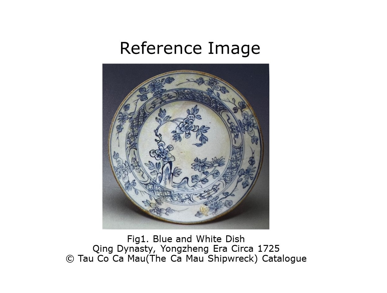 BLUE AND WHITE TEABOWL AND SAUCER SET CIRCA 1725, QING DYNASTY, YONGZHENG ERA