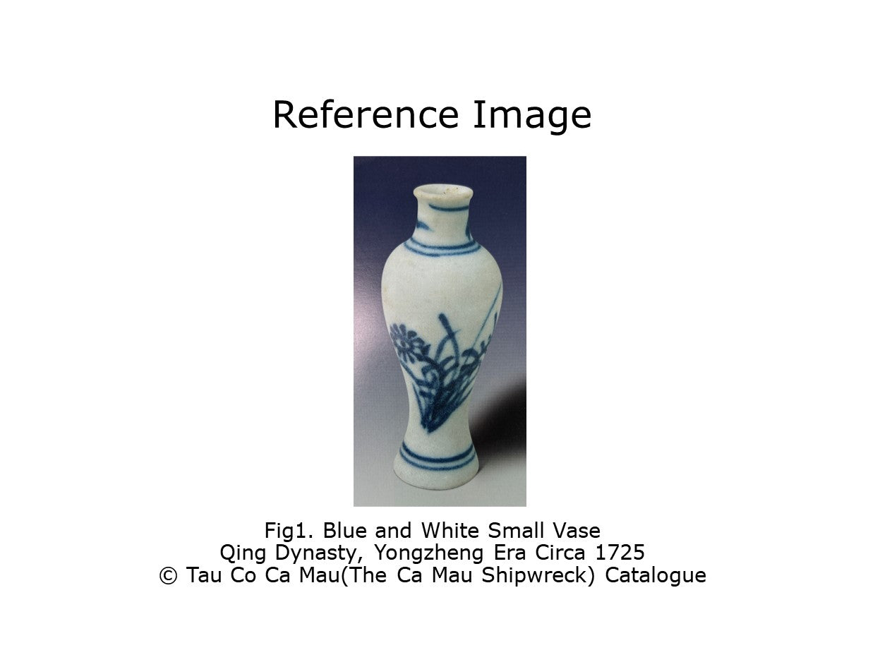 Three Blue and White Miniature Vases, C 1725, Qing Dynasty, Yongzheng Era