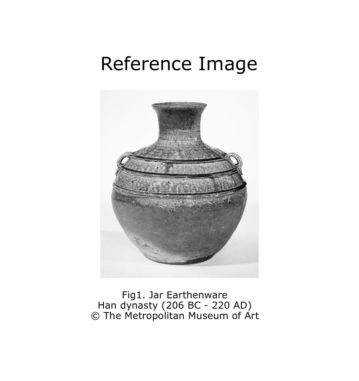 Yue Stoneware Jar(Hu Vessel), Han Dynasty