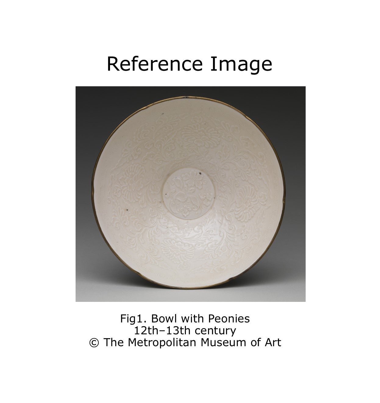 RARE MOULDED DINGYAO 'CRANES AND FISHES' BOWL, SONG DYNASTY