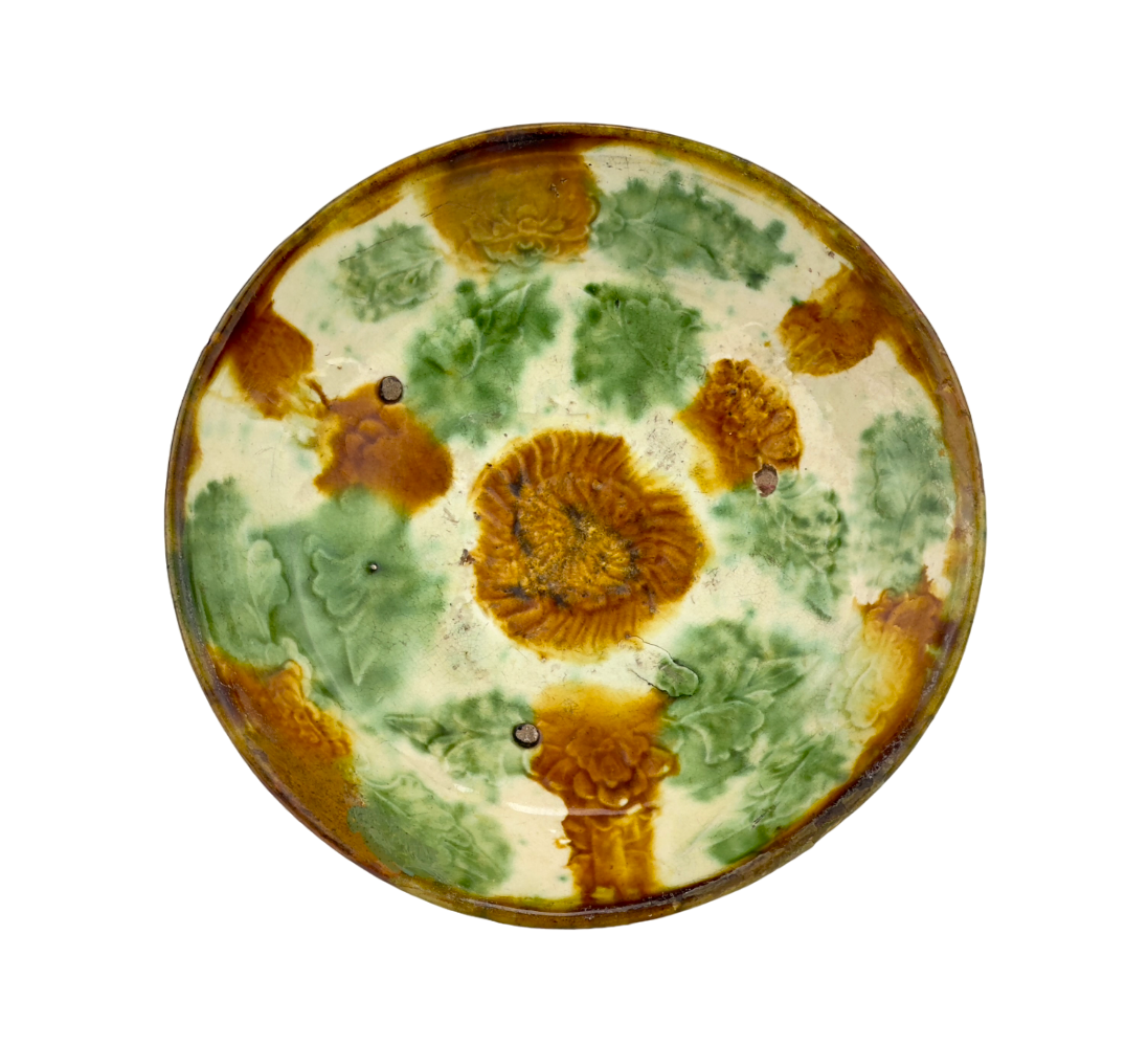 SANCAI-GLAZED ‘FLORAL’ DISH, LIAO DYNASTY(916-1125)