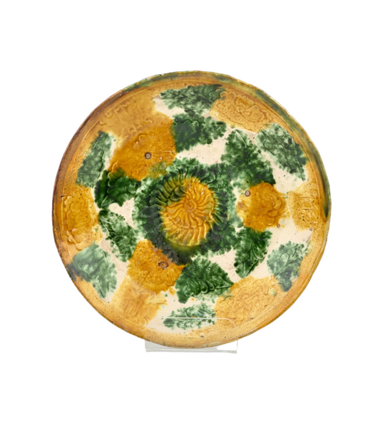 SANCAI-GLAZED ‘FLORAL’ DISH, LIAO DYNASTY(916-1125)