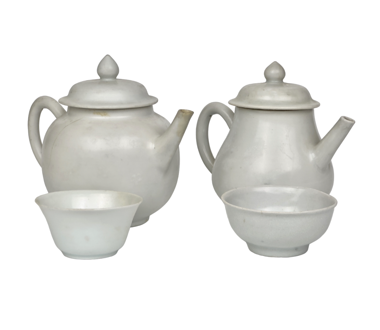 WHITE WITH OVERGLAZE ENAMEL TEA SET CIRCA 1725, QING DYNASTY, YONGZHENG REIGN