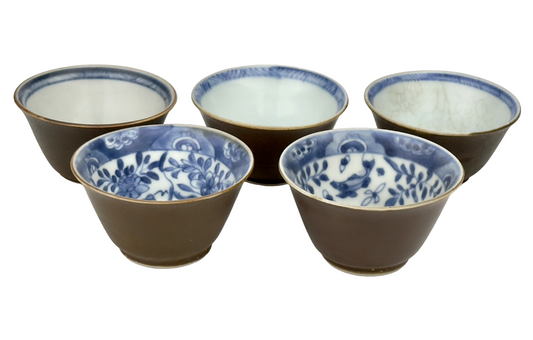 CHINOISERIE TEABOWL SET CIRCA 1725, QING DYNASTY, YONGZHENG REIGN