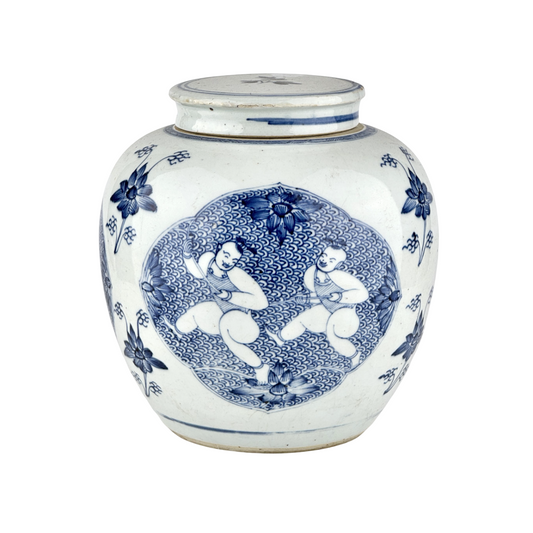 Ginger Jar with 'Hehe Erxian' Pattern, Early Qing Period(17-18th century)