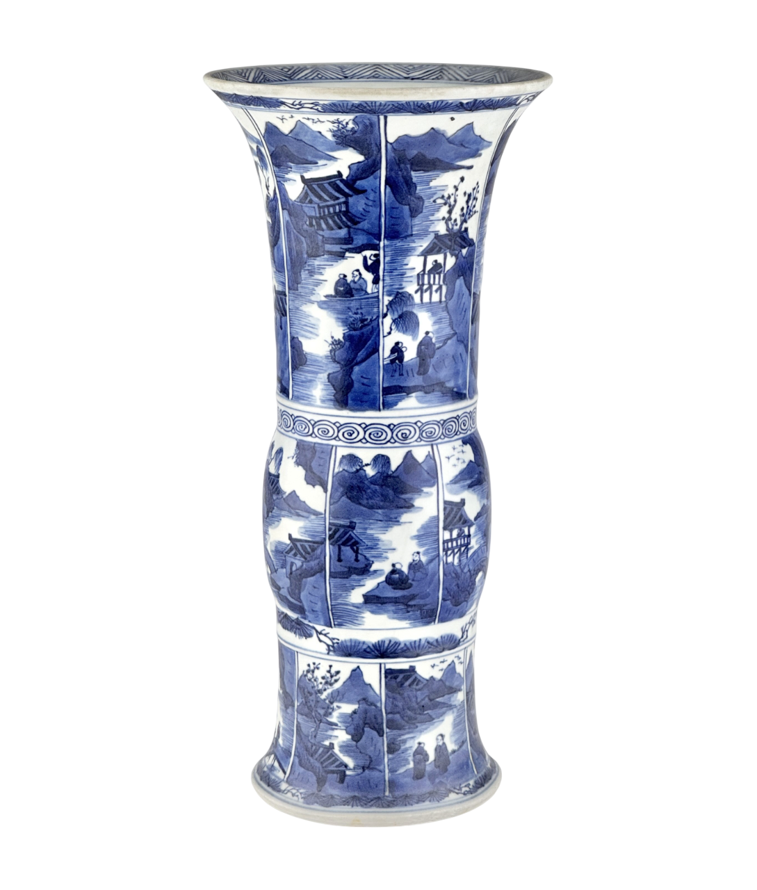 A Large Blue and White Gu Vase from Vung Tau Ship, Qing Dynasty Kangxi Era, Circa 1690