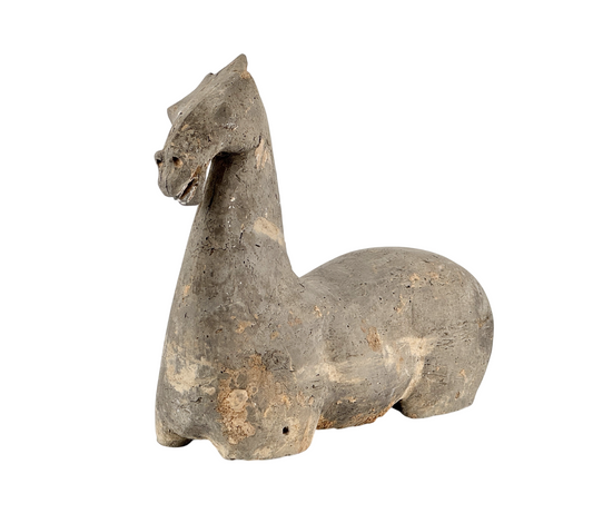 Gray Pottery Figure of a Horse, Han Dynasty