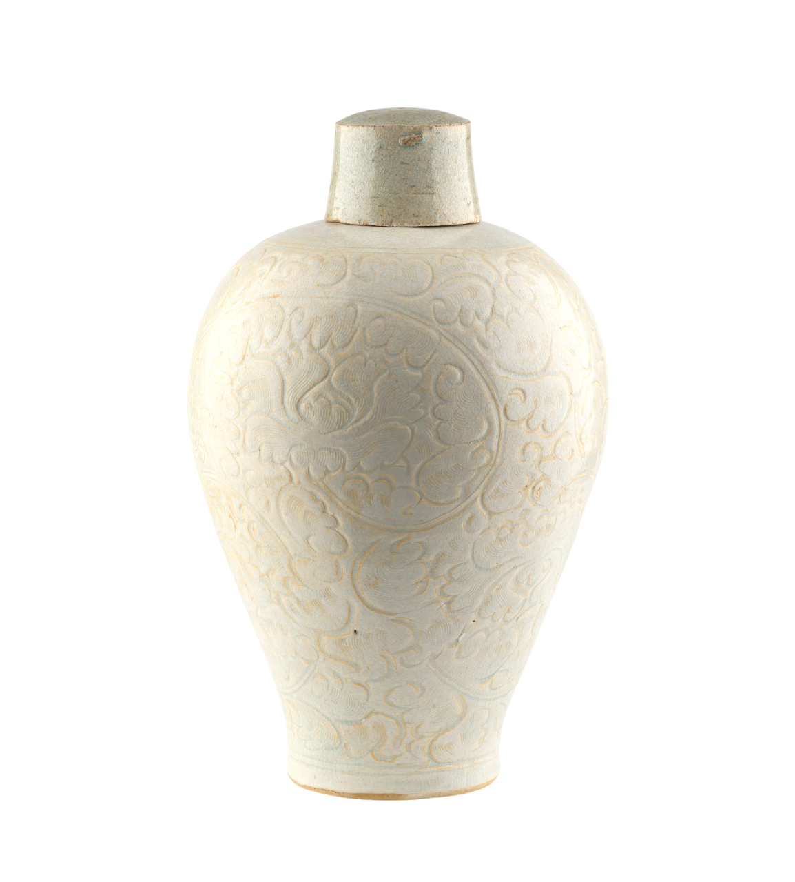 A QINGBAI CARVED MEIPING PORCELAIN, SONG DYNASTY