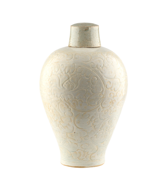A QINGBAI CARVED MEIPING PORCELAIN, SONG DYNASTY