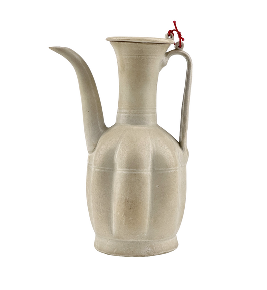 RARE CREAM GLAZED DING YAO EWER AND COVER, SONG DYNASTY (960–1279)