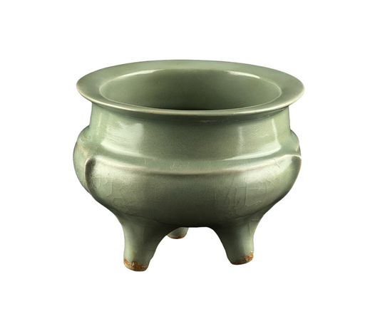 Longquan Celadon Tripod Incense Burner, Song Dynasty