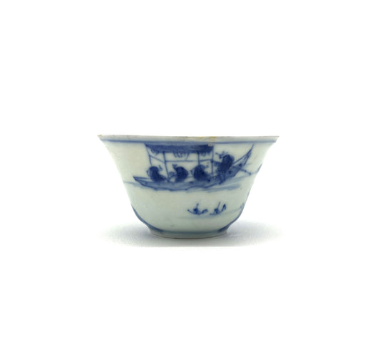 BLUE AND WHITE TEABOWL CIRCA 1725, QING DYNASTY, YONGZHENG REIGN