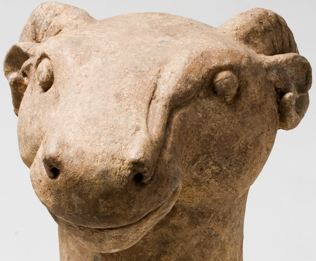 Large Pottery Figure Goat from the Han Dynasty(206 BC to 220 AD)