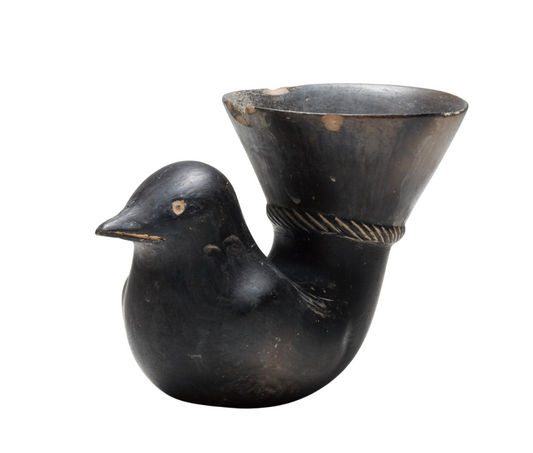 Blackware Bird-Shaped Vessel