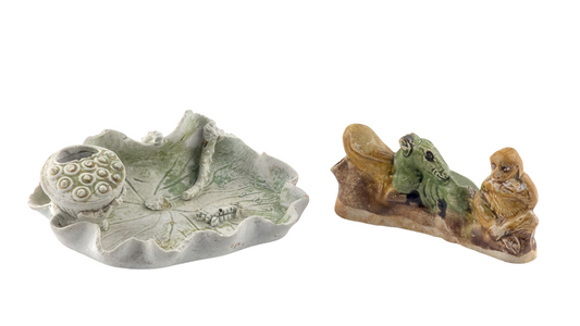 Three Friends Brush Rest and Lotus Leaf c1725, Qing Dynasty, Yongzheng Era