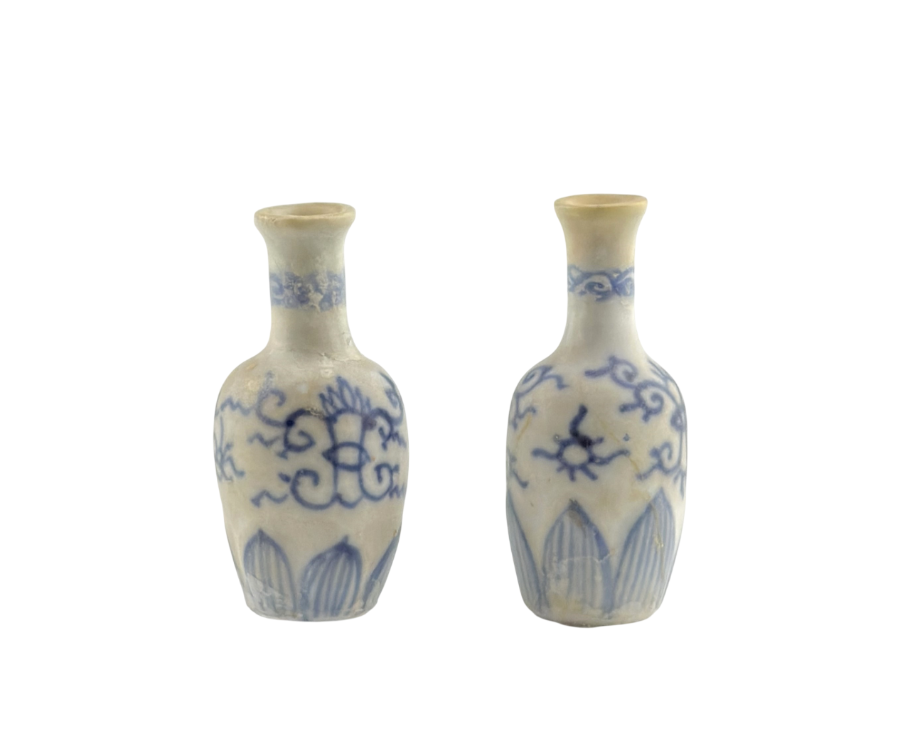 Two Blue and White Miniature Vases, C 1725, Qing Dynasty, Yongzheng Era