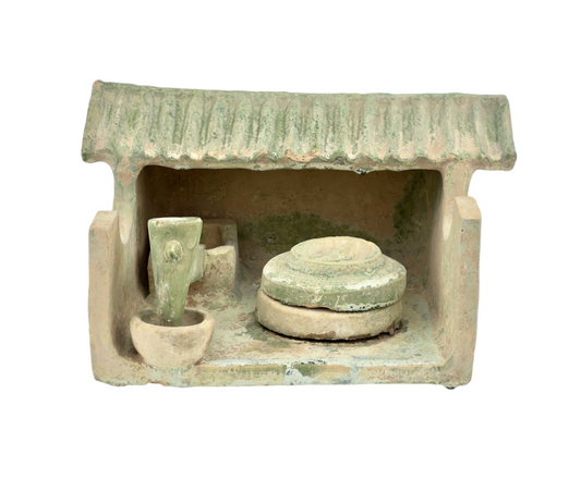 Milling Shed Earthenware with Green Glaze, Eastern Han Dynasty