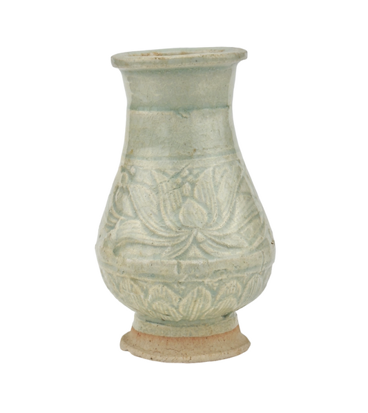 White Ware Moulded Baluster Form, Yuan Dynasty, 14th century