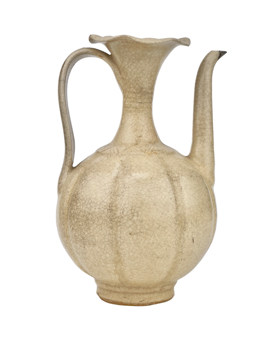 Rare annamese cream glazed ewer, Vietnam, 11-15th century