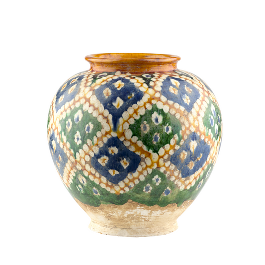 Rare Sancai-Glazed Pottery Jar, Tang Dynasty
