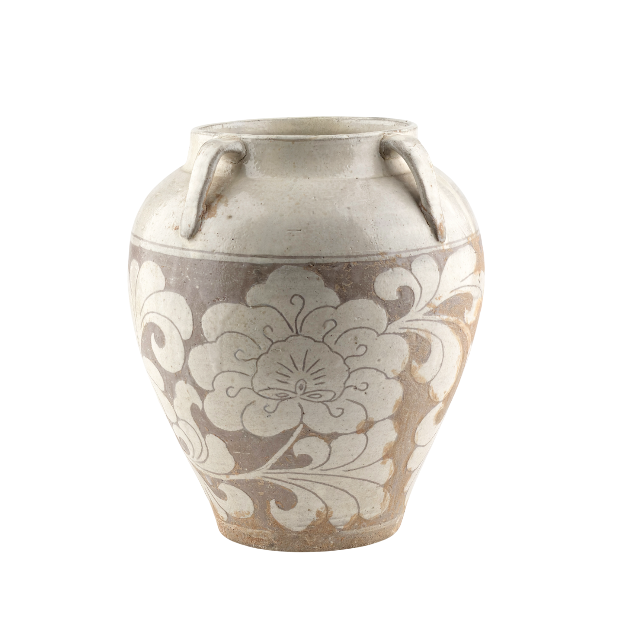 Cizhou Lotus Carved Jar, Song dynasty
