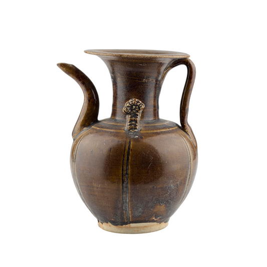 A Brown Glazed Ceramic Ewer, Five Dynasties-Song Dynasty