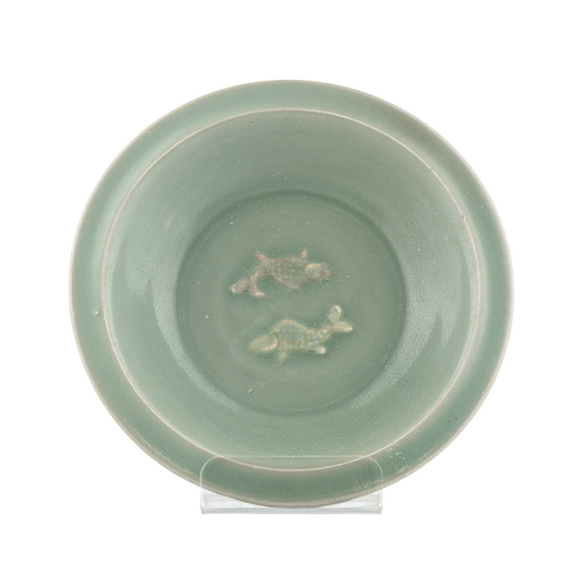 LONGQUAN CELADON 'TWIN FISH' DISH, SOUTHERN SONG DYNASTY