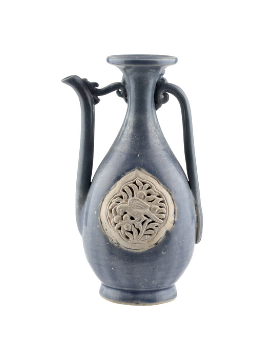 BLUE AND WHITE ANNAMESE EWER CIRCA 15TH CENTURY, LE DYNASTY