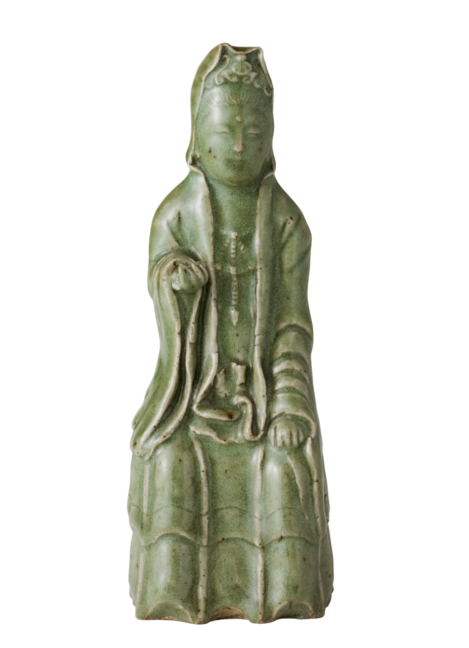 Longquan Celadon Figurine, Ming Dynasty (1368-1644)