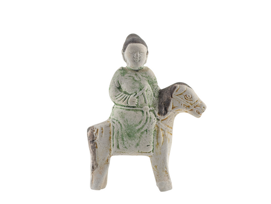 Horse and Rider Figurine c1725, Qing Dynasty, Yongzheng Reign