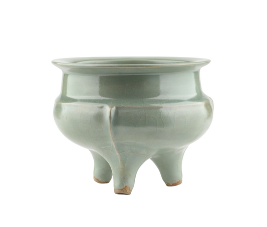Rare Longquan Celadon Tripod Incense Burner, Song Dynasty