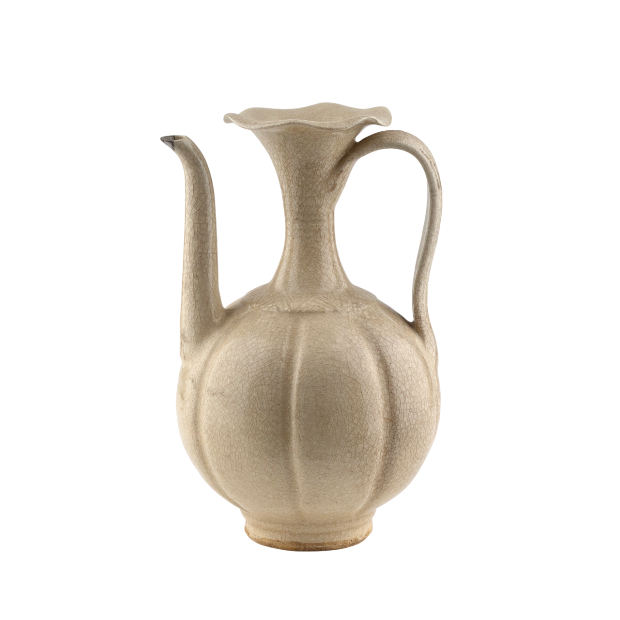 Rare annamese cream glazed ewer, Vietnam, 11-15th century