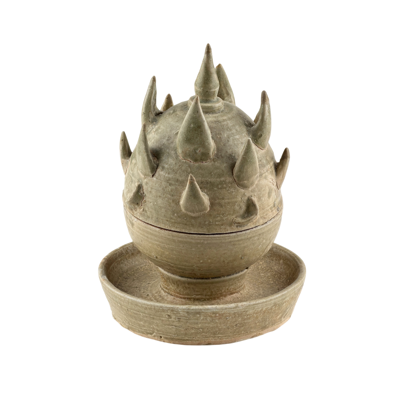 Rare Boshan Incense Burner Yue Celadon, Han-Jin dynasty