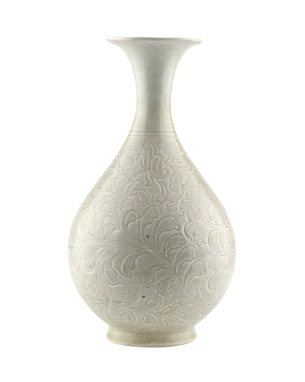 QINGBAI CARVED YUHUCHUNPING VASE PORCELAIN, SONG DYNASTY