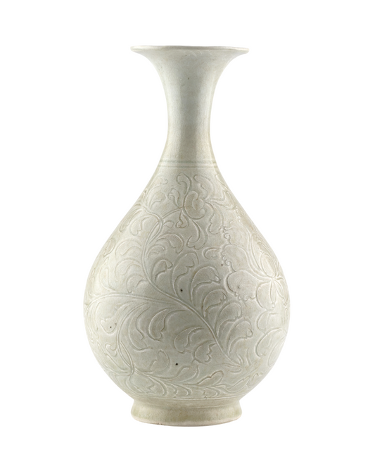 QINGBAI CARVED YUHUCHUNPING VASE PORCELAIN, SONG DYNASTY