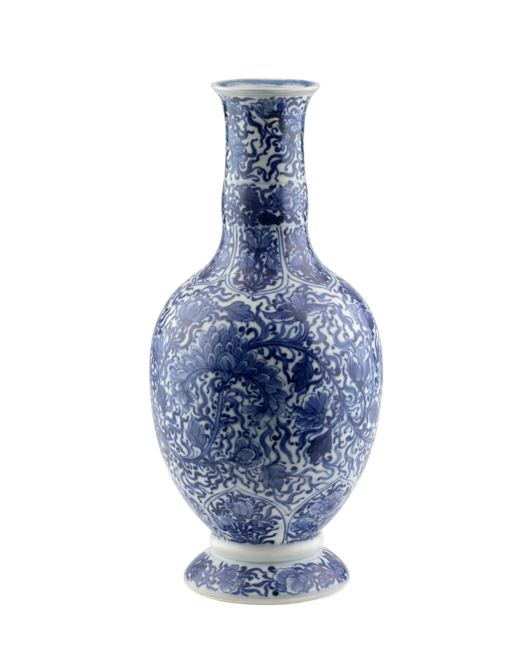 Blue and White Vase, Qing Dynasty Kangxi Era, Circa 1690