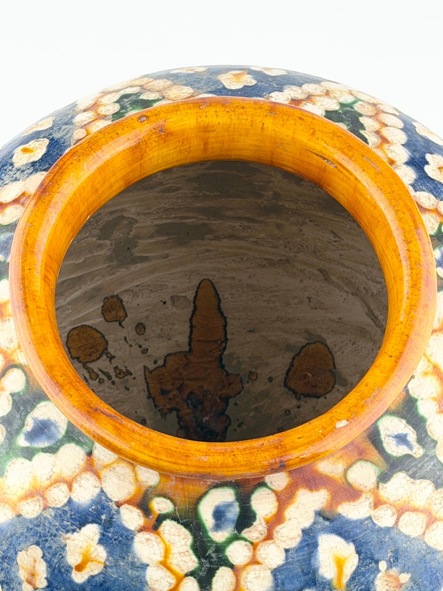 Rare Sancai-Glazed Pottery Jar, Tang Dynasty