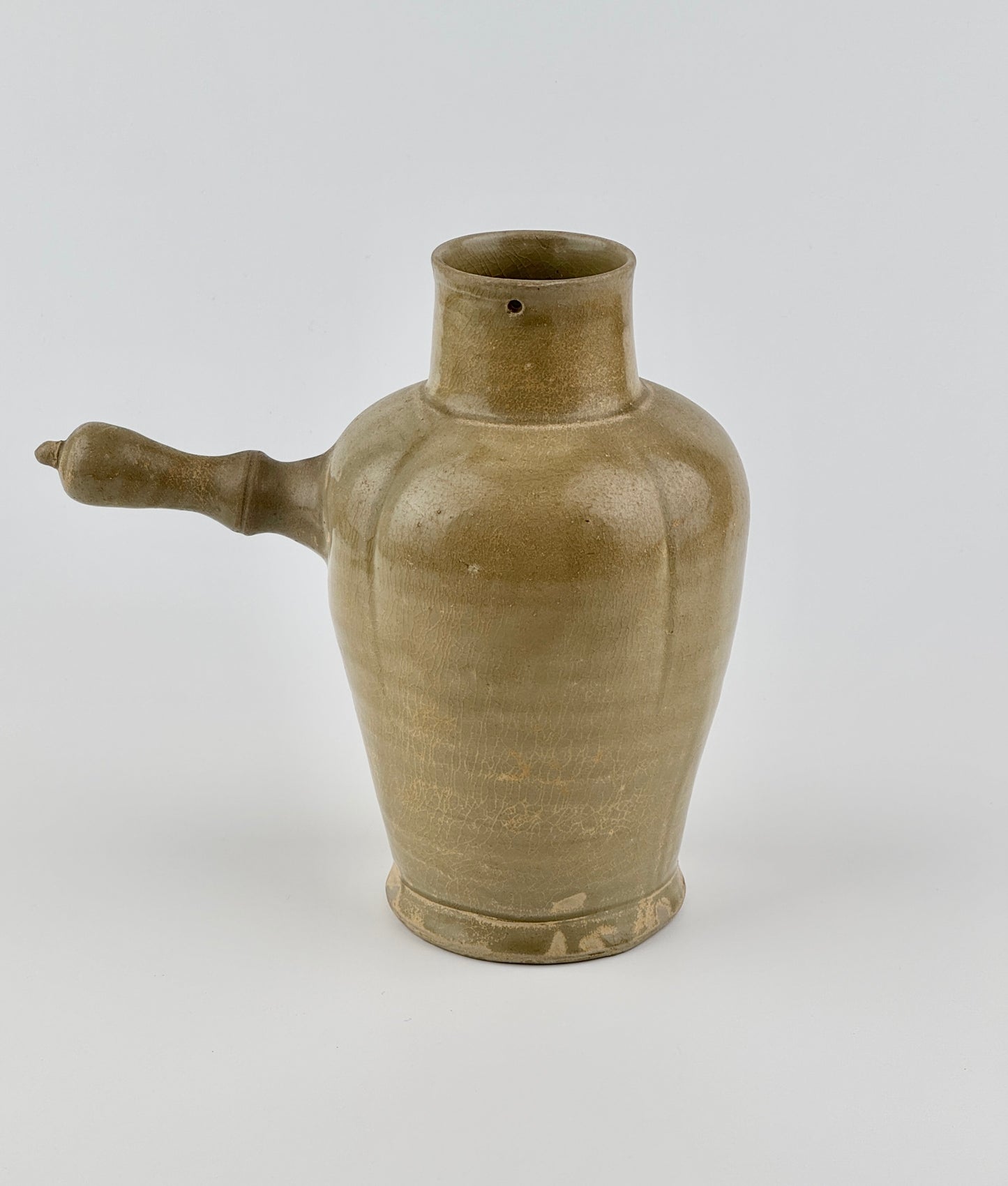 Celadon Ewer with Straight Handle, Tang to Northern Song Dynasty