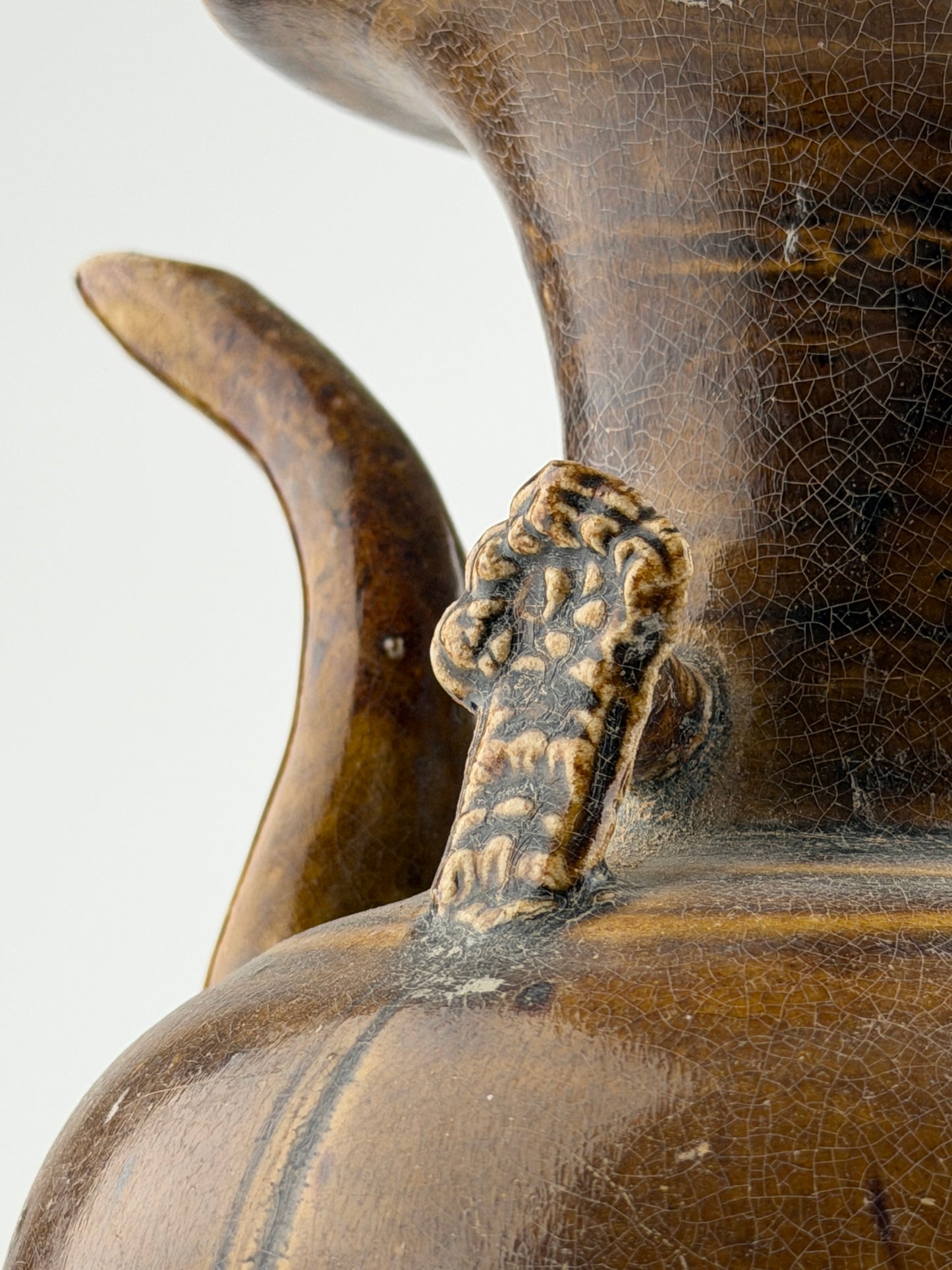 A Brown Glazed Ceramic Ewer, Five Dynasties-Song Dynasty
