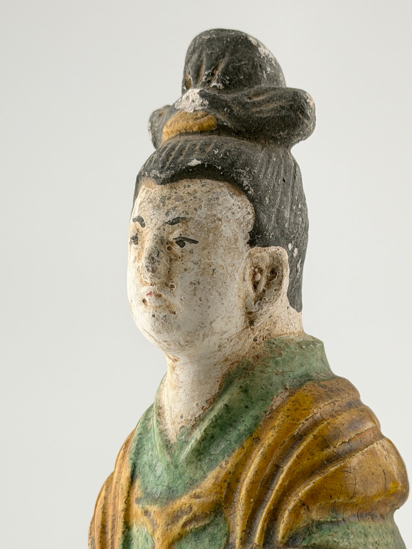 Two Glazed Court Attendants, Ming Period (1368-1644)