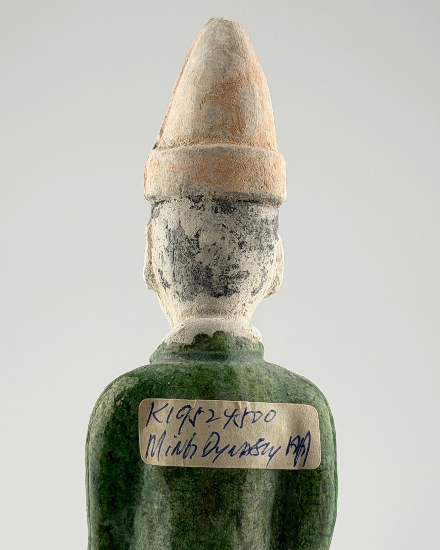 Green Glazed Figure of Attendant, Ming Period
